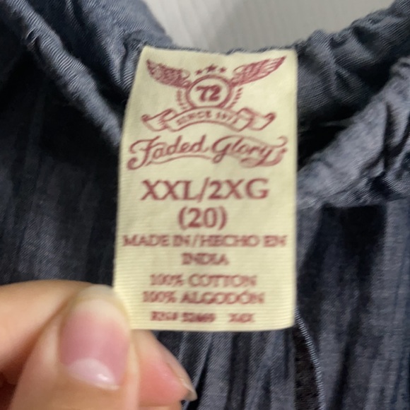 blue ruffled skirt - Picture 2 of 2